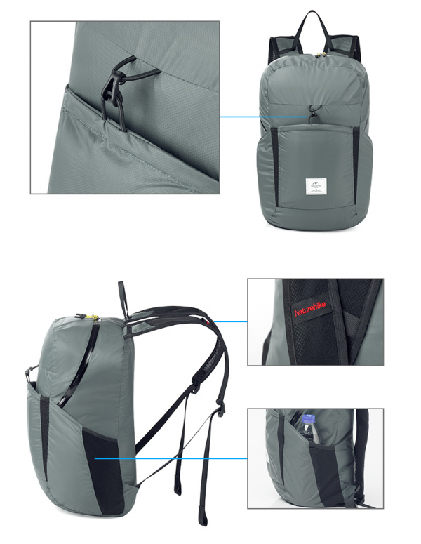 Balo gấp gọn NatureHike 22L NH17A017-B - Hình ảnh 6