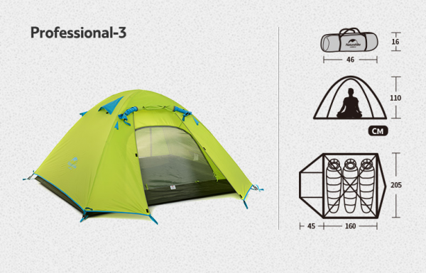 Lều 3 người NatureHike NH18Z033-P - Hình ảnh 11