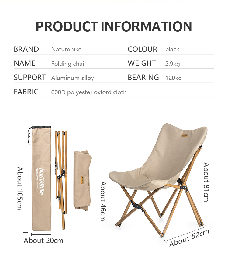 Ghế xếp Glamping NatureHike NH19Y001 - Ảnh 7