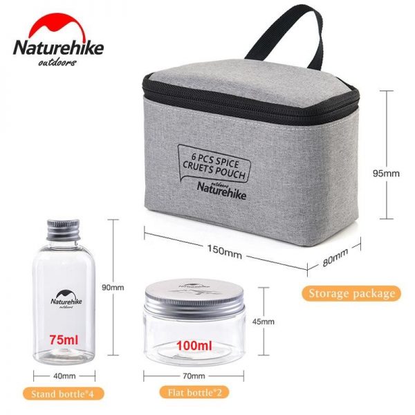 Hộp đựng gia vị NatureHike NH17T011-P (6 in 1) - Hình ảnh 4