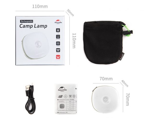 Đèn treo lều NatureHike NH16D300-C sạc USB - Hình ảnh 9