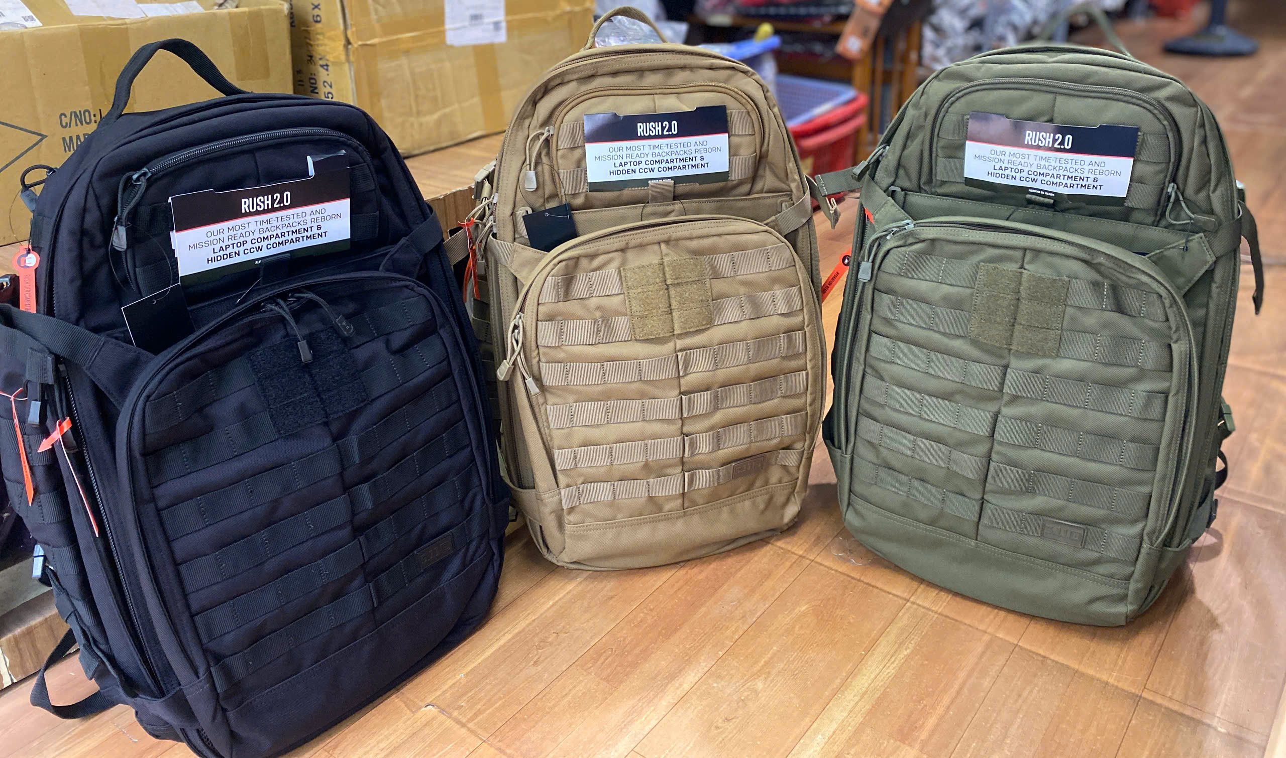 Balo 5.11 Tactical Rush 72 ver 2.0 - Black - Ảnh 8